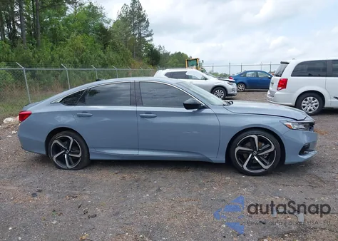 2022 Honda Accord Sport из США, поврежденный, VIN 1HGCV1F39NA092301